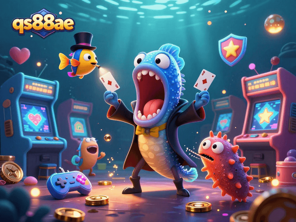 Experience thrilling gaming in qs88ae's vibrant underwater casino universe.