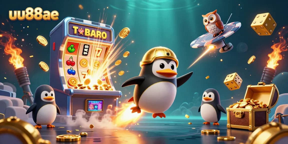 Experience exhilarating gaming at uu88ae with a thrilling golden penguin blasting off to jackpot slots!