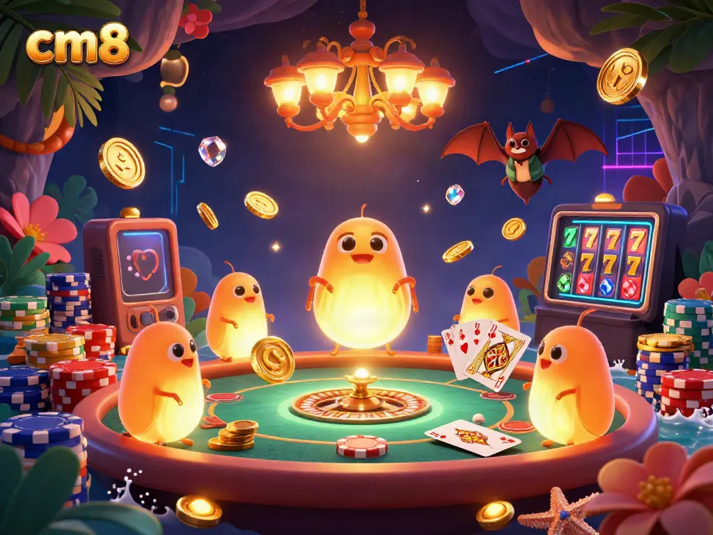 Experience the excitement of cm88 with glowing casino elements and vibrant gameplay dynamics.