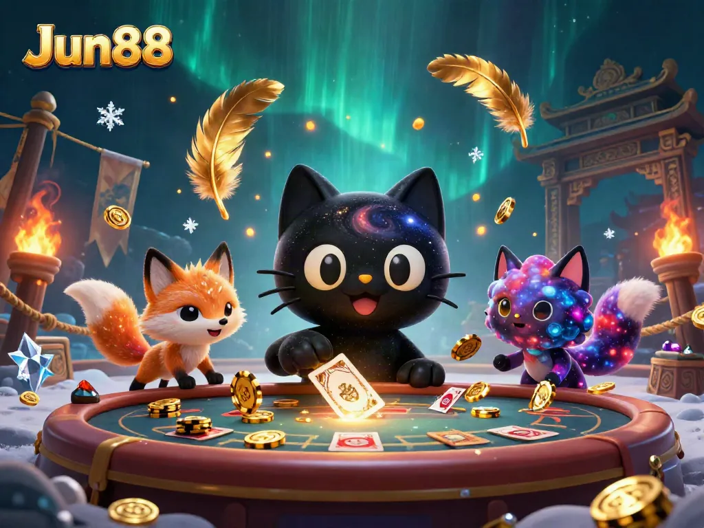 Experience thrilling gameplay at Jun88 with unique cosmic casino characters and dynamic elements.