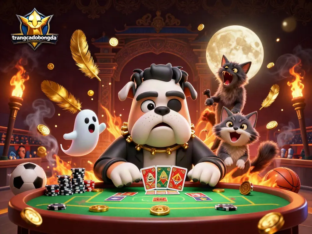 Engage with trangcadobongda's thrilling sports betting scenes featuring vibrant characters and dynamic gameplay.