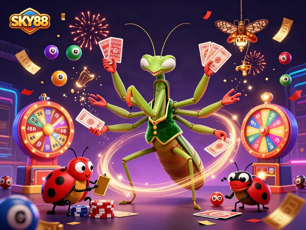 Bet on SKY88 with thrilling casino games, vibrant lottery elements and dynamic celebrations.