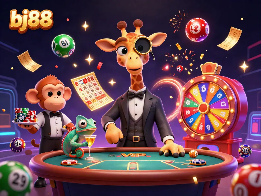 Engage in exhilarating gaming adventures at bj88 with vibrant colors and festive elements.