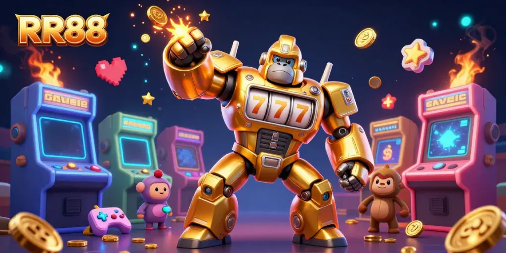 Engage in thrilling gameplay with RR88's dynamic casino experience featuring epic slot machines and vibrant game elements.
