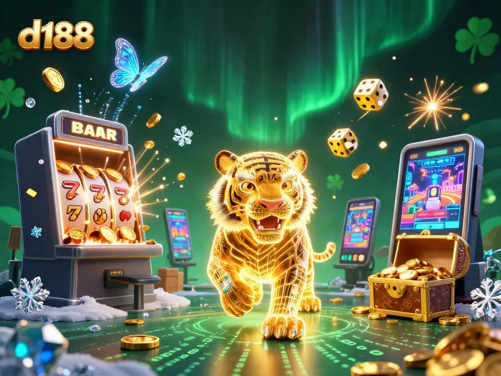 Experience excitement in the d188 casino with vibrant animated scenes and thrilling jackpot action.