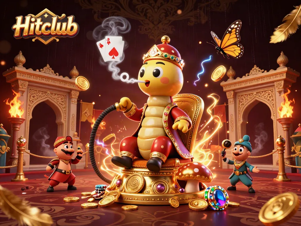 Hitclub players enjoy immersive gaming with vibrant characters, golden coins, and thrilling casino elements.